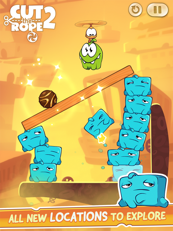 Cut The Rope: Experiments 🕹️ Two Player Games