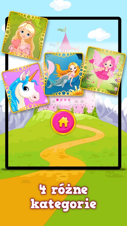 Syrenki, Księżniczki i Elfy : Gry Memo dla Dzieci