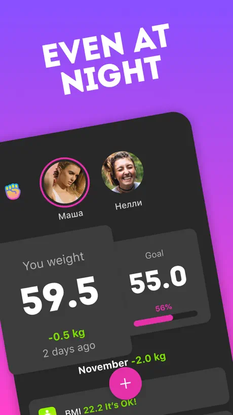Netto – social weight tracker
