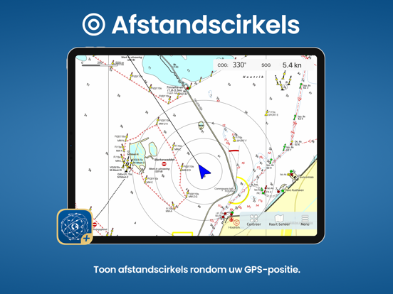 WinGPS Marine Plus iPad app afbeelding 7