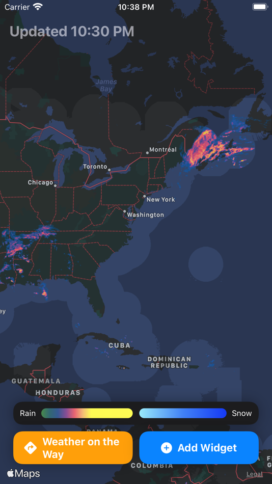 #9. Weather Radar Widget (iOS) 由: Piotr Knapczyk
