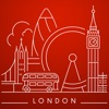 London Travel Guide with Map icon