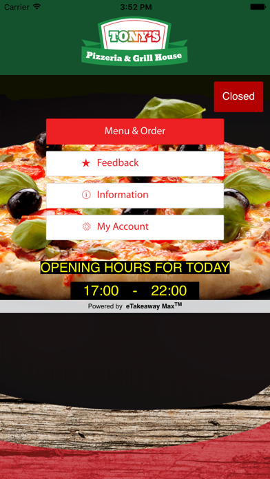How to cancel & delete Tonys Pizzeria and Grill House from iphone & ipad 1