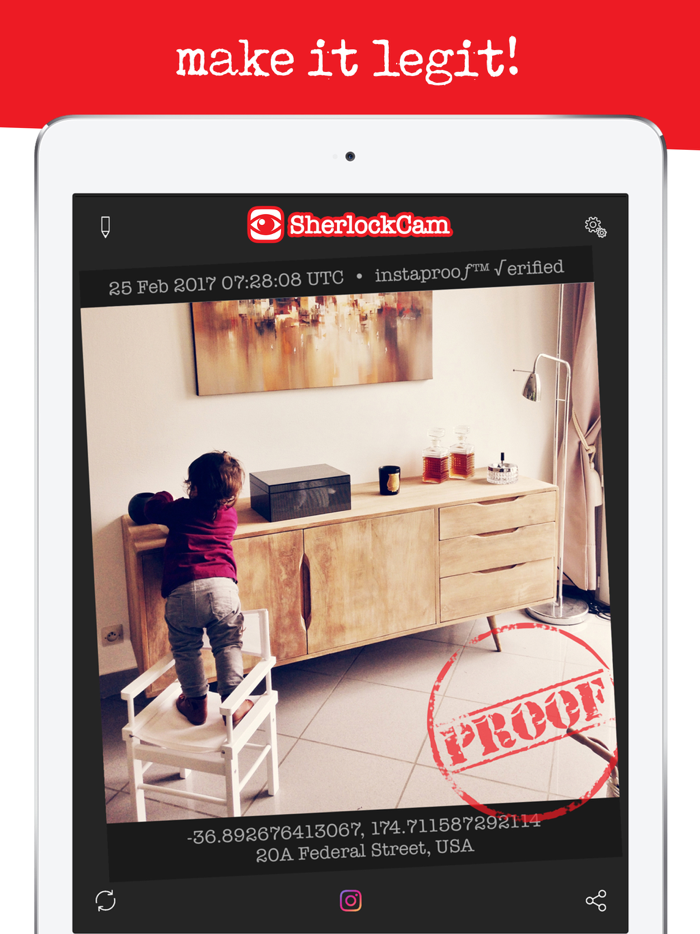 SherlockCam evidence GPS cam