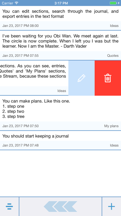 Stream Journal screenshot