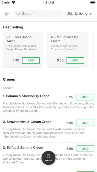 Just Desserts. Screenshot