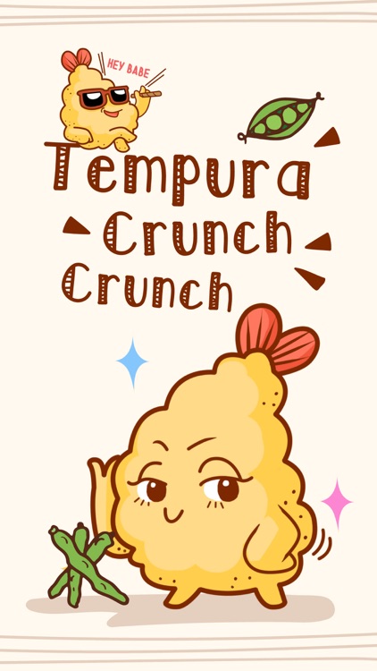 Tempura Crunch Crunch stickers