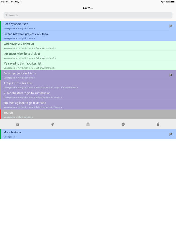 Screenshot #6 pour Manageable: Nested ToDo Lists