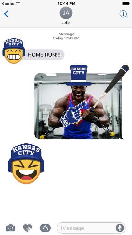 Kansas City Baseball Stickers & Emojis