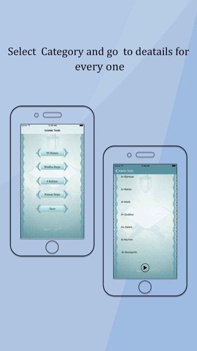 Screenshot #2 pour Islamic Tools - 99 Names -6 kalmaz wadu steps