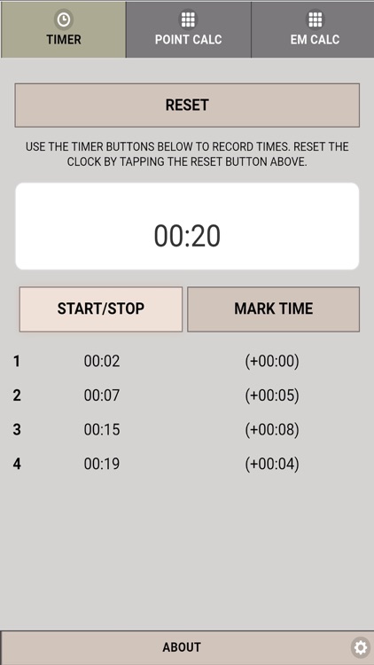 Gunnery - Timer and Calculator