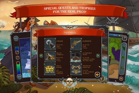 Pirate Mosaic Puzzle. Caribbean Treasures screenshot 4