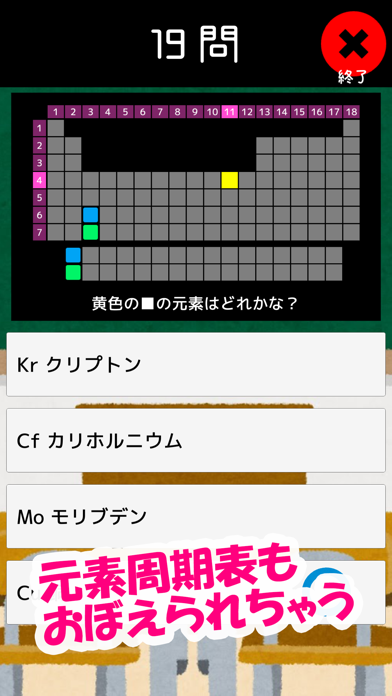 元素記号をおぼえよう Screenshot