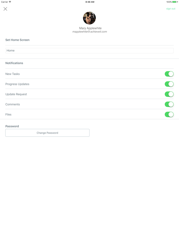 AchieveIt Mobile iPad screenshot 5 - Business app