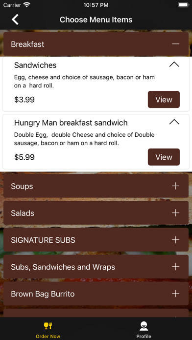 Brown Bag Sub Shoppe Screenshot