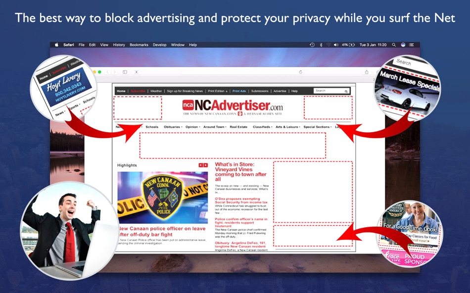 #1. AdBlocker Guard (macOS) By: luca calciano