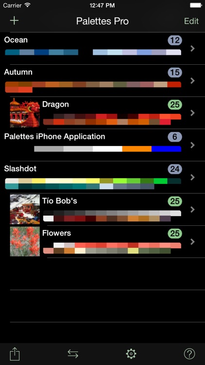Palettes