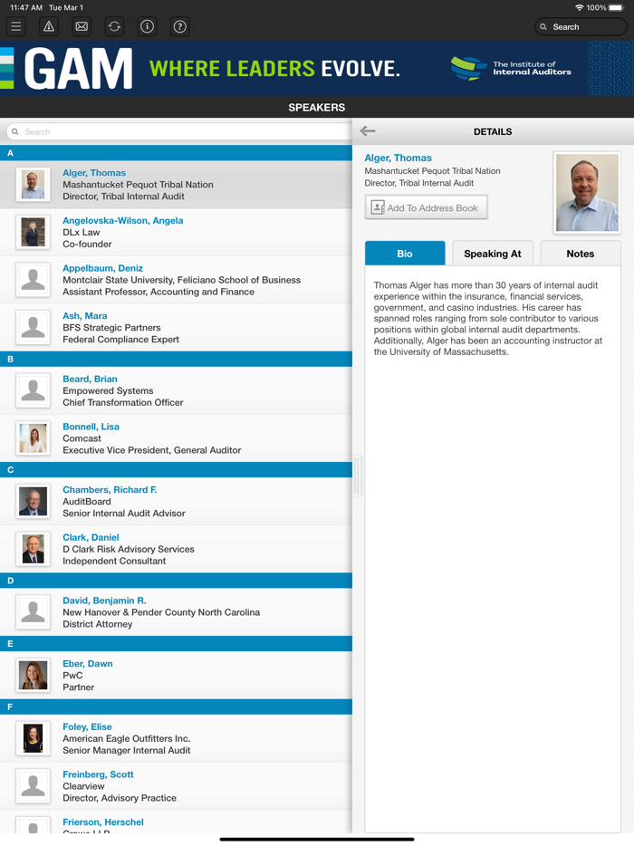 Institute of Internal Auditors