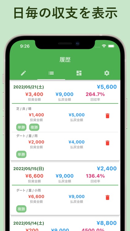 ザックリ競馬収支管理