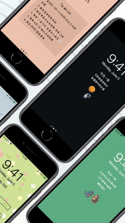 猫咪锁屏提醒-每天将待办任务展示到壁纸上