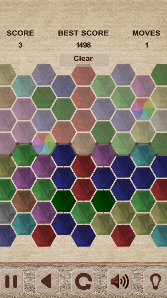 #1. Bubbles Hexagon Puzzle (iOS) Podle: Ruslan Goncharenko