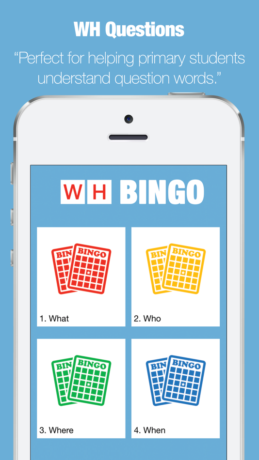 WH Questions - Bingo App - 1.1 - (iOS)