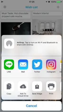 Game screenshot ThrowMemo - Image and Text Memo App - Wish List hack