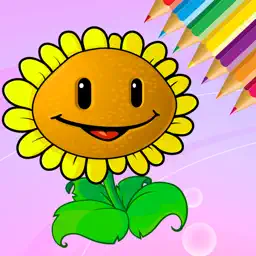 Flowers Coloring Book for kids - Drawing free game app icon