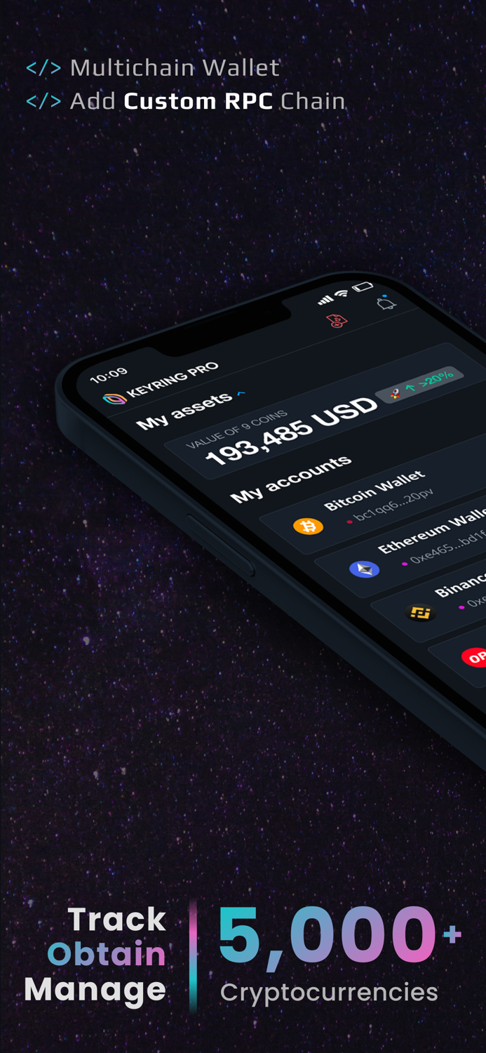 KEYRING PRO BTC Defi Web3