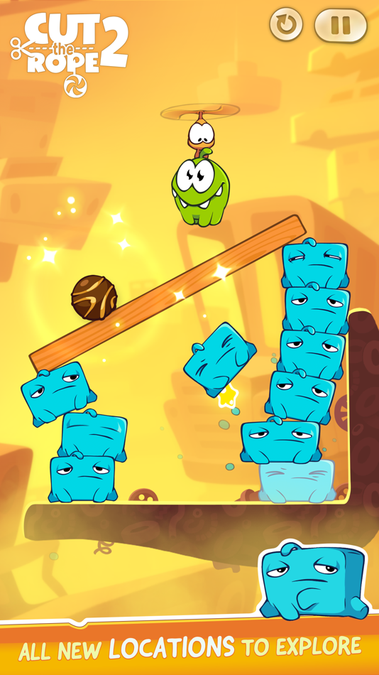 #2. Cut the Rope 2 (iOS) 由: ZeptoLab UK Limited