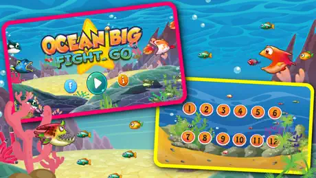 Ocean Fight War Fish Jogo para crianças