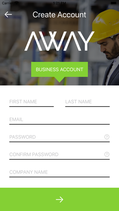 AWAY Business Screenshot