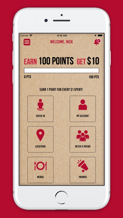 Recovery Sports Grill Rewards