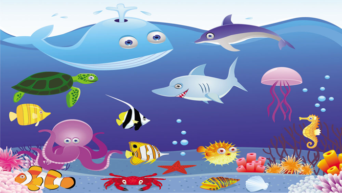 Sea Animal Jigsaws - Baby Learning English Games