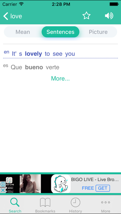 Screenshot #3 pour English Spanish Dict (Español Inglés Diccionario)