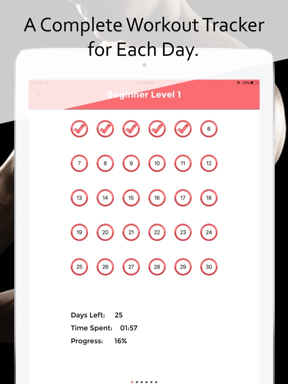 Ab Workout 30 Day Ab Challenge iPad screenshot 4 - Health & Fitness app