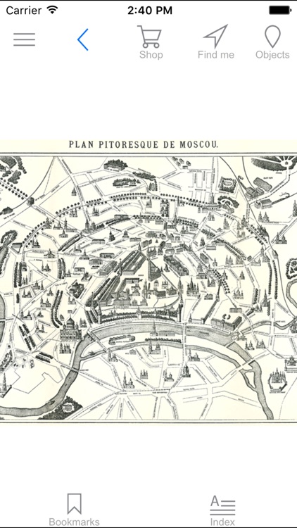 Moscow (1897). Historical map.