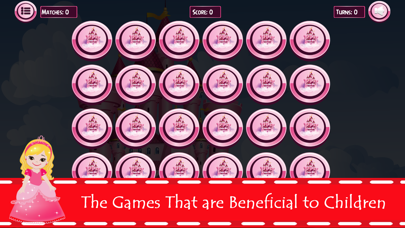 Princess Matching Remember Puzzles Games For Kids iPhone screenshot