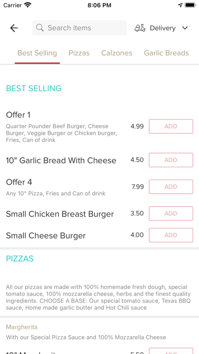 Papa Gino's Birkenhead Screenshot