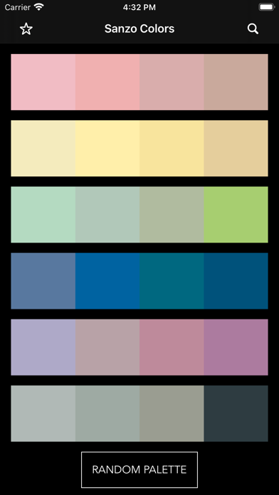 Sanzo Color Palettes Screenshot