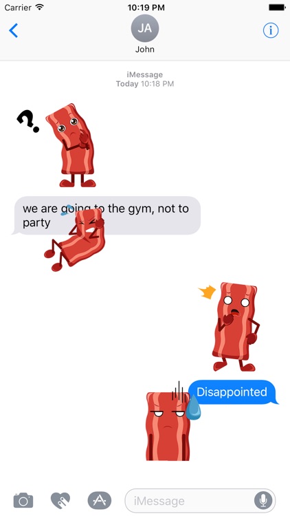 Animated SIZZLINg BACOn Stickers screenshot-3