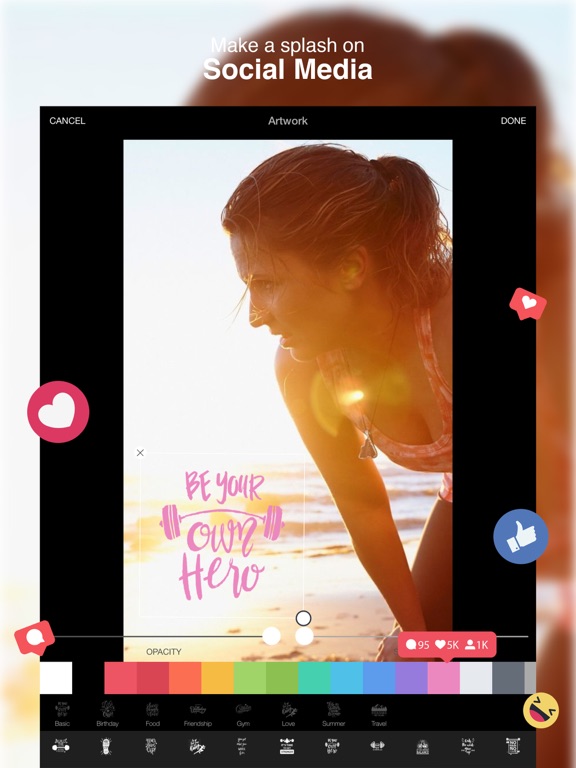 Add Text To Photos : Textgram iPad screenshot 6 - Photo & Video app