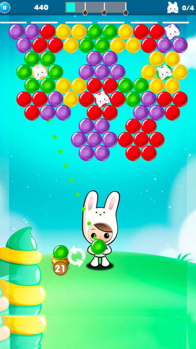 Screenshot #1 pour Bubble Blast Bunny - Classic Pop Shooter