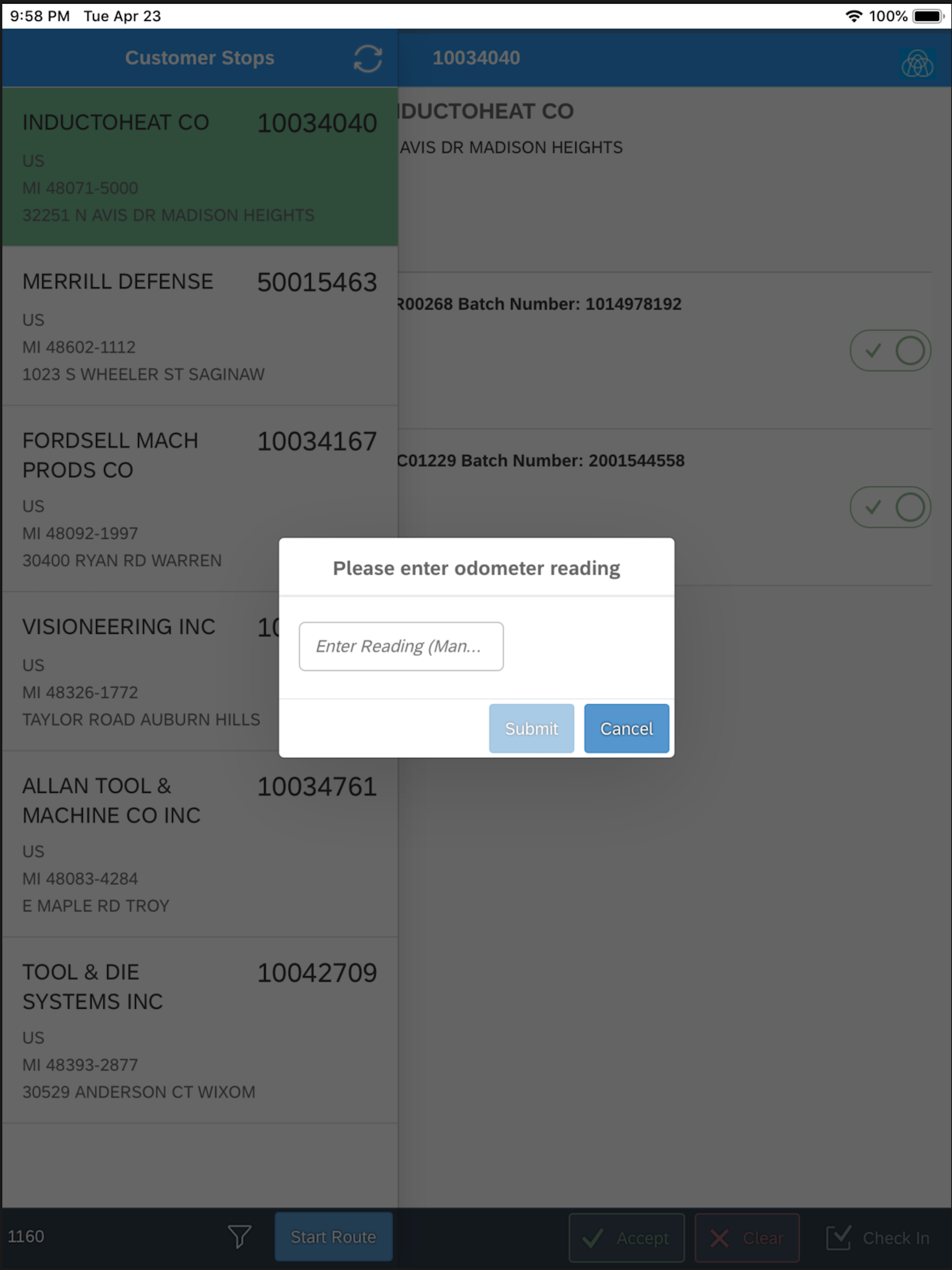 Proof of Delivery tk screenshot 3