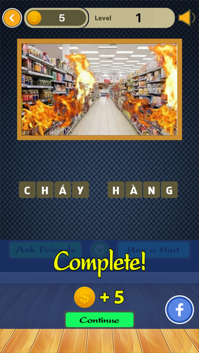 Screenshot #3 pour Nhìn Hình Đoán Chữ - 4 Pics One Word