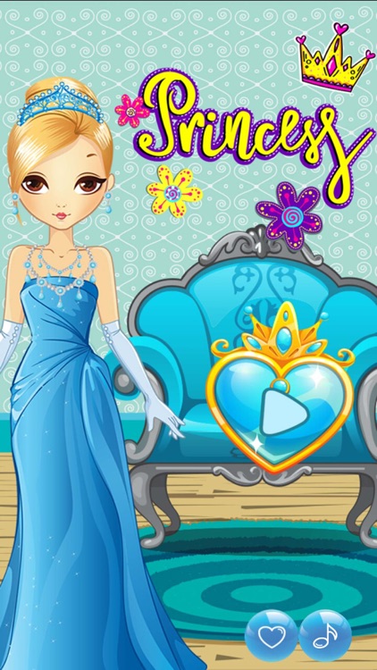 Princess Girls Dress up and Make up Makeover Game screenshot-4