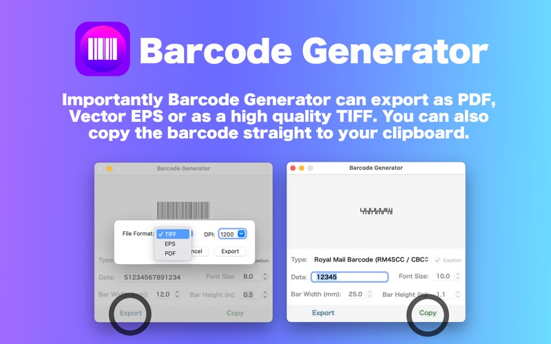 barcode generator / creator iphone screenshot 3