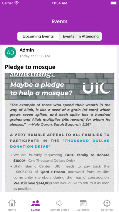 UIC - Utah Islamic Center Screenshot