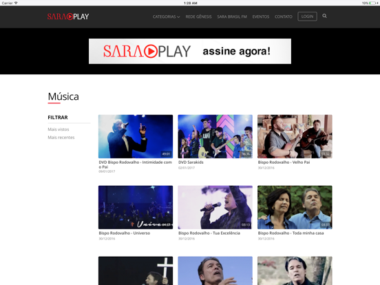 Sara Play iPad screenshot 5 - Entertainment app