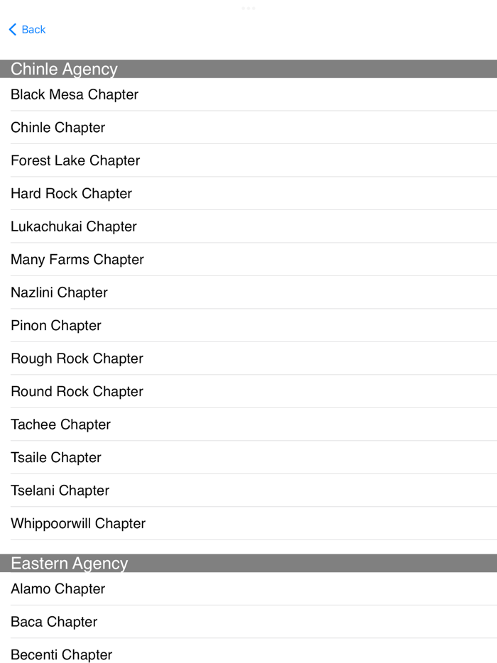 Navajo Chapter Houses App